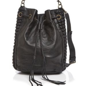 Liebeskind Louisa Fringe Bucket Leather Purse